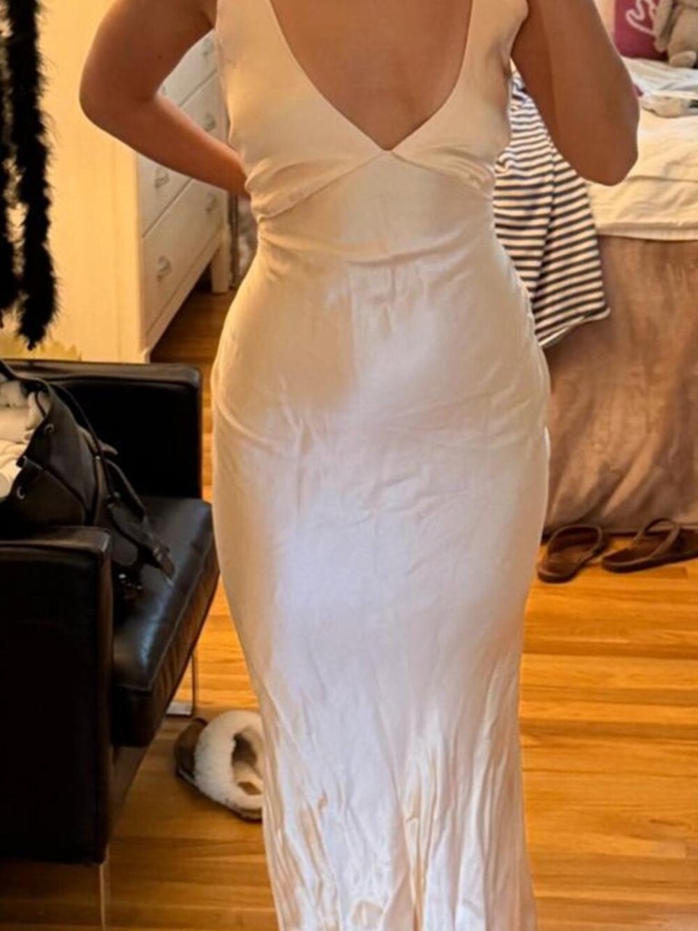 Rumored cream maxi dress